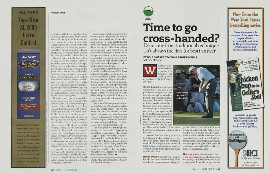 Time to go cross-handed?