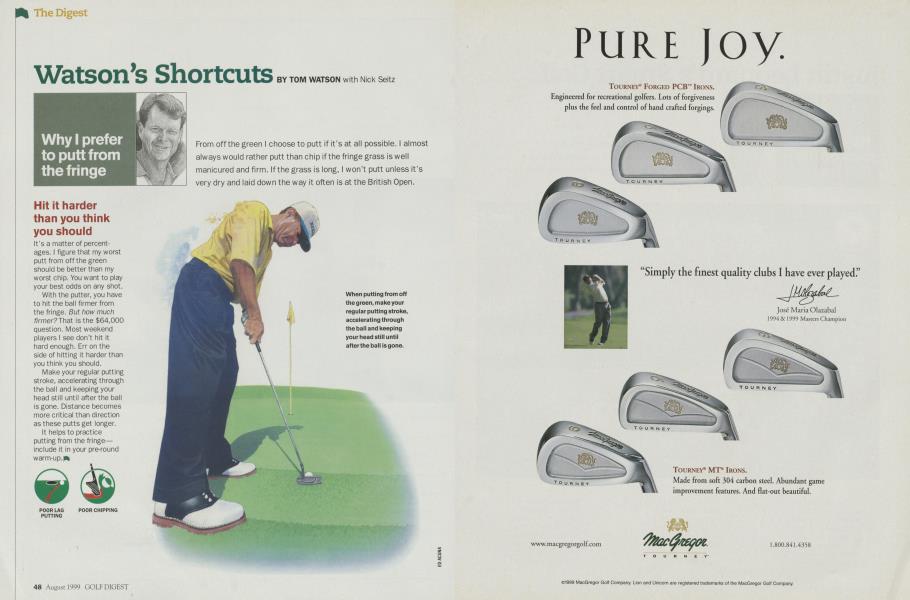 Why I prefer to putt from the fringe