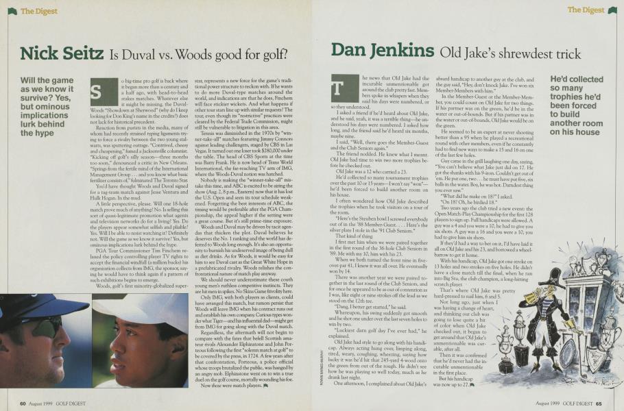 Is Duval vs. Woods good for golf?