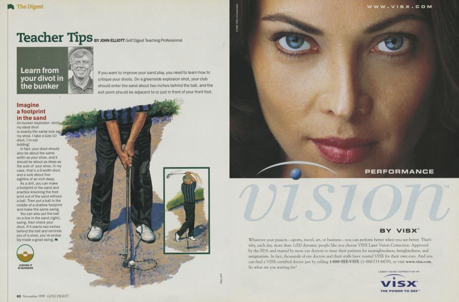 Learn from your divot in the bunker