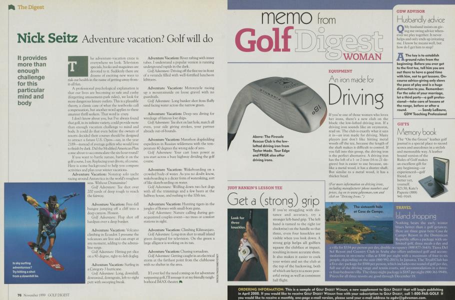 Adventure vacation? Golf will do