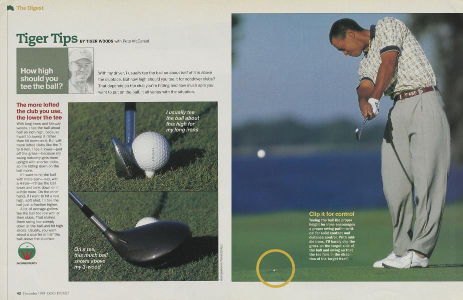How high should you tee the ball?