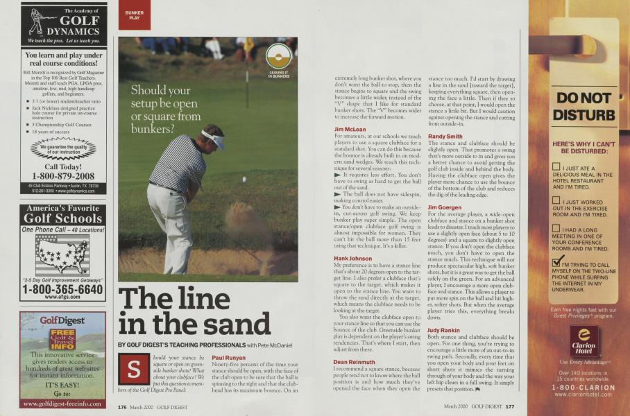 The line in the sand