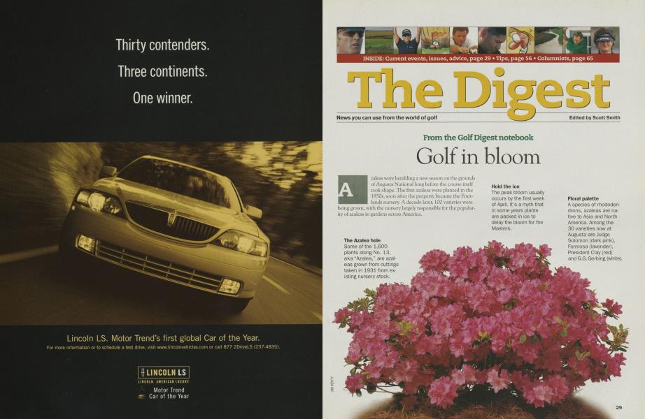 From the Golf Digest notebook