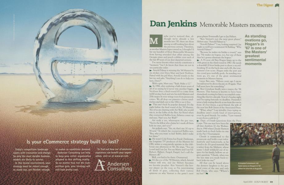 Dan Jenkins Memorable Masters moments