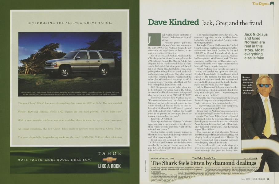 Dave Kindred Jack, Greg and the fraud