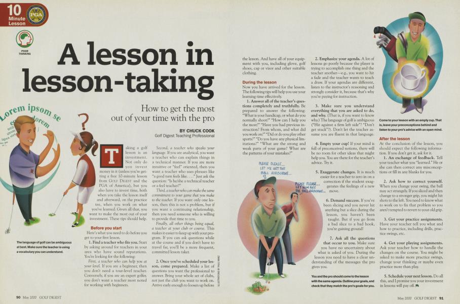 A lesson in lesson-taking