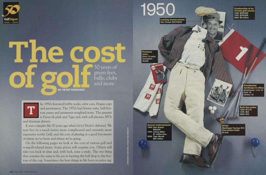 The cost of golf