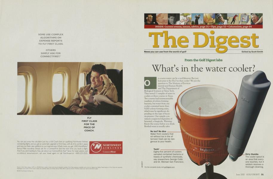 What’s in the water cooler?