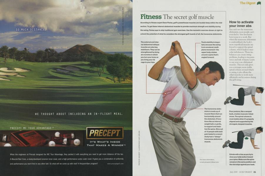 Fitness The secret golf muscle