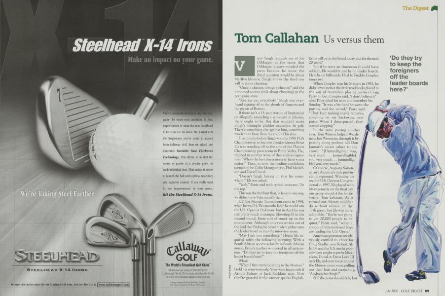 Tom Callahan: Us versus them