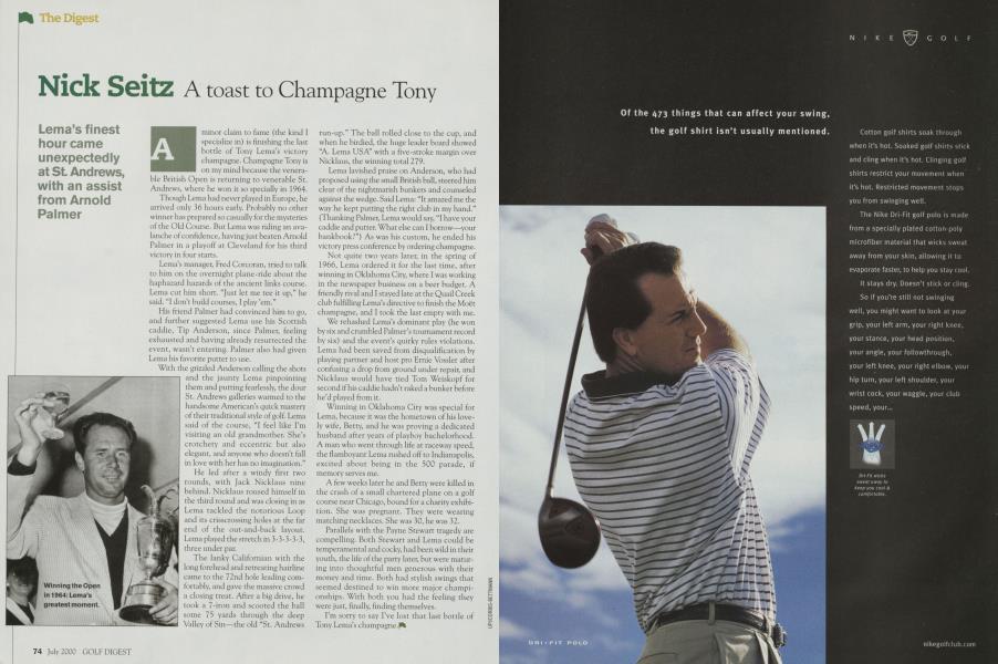 Nick Seitz: A Toast To Champagne Tony