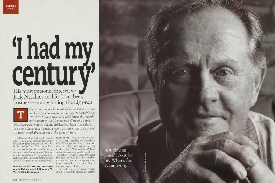 'I had my century'