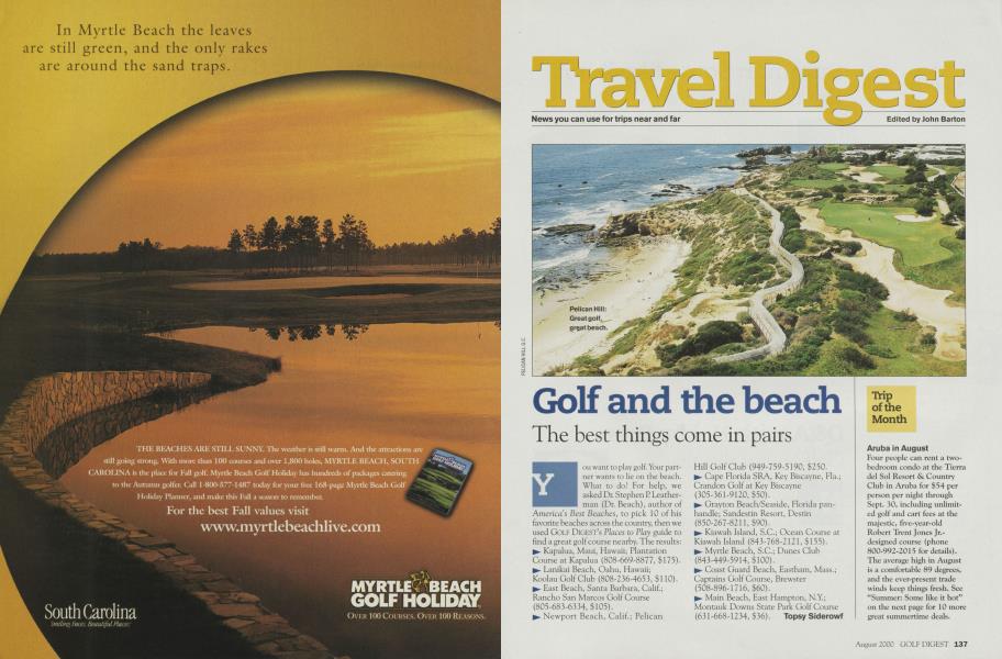 Golf and the beach