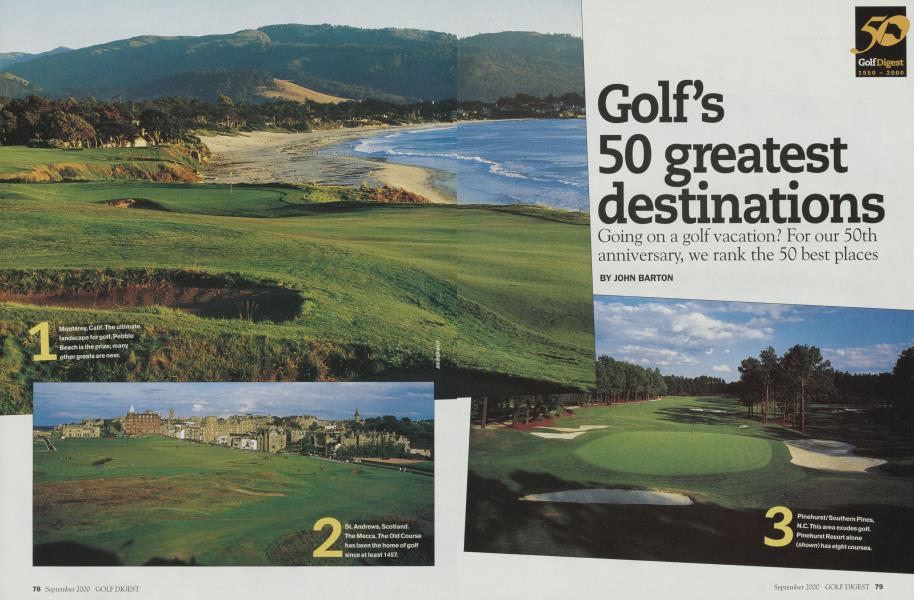 Golf’s 50 greatest destinations