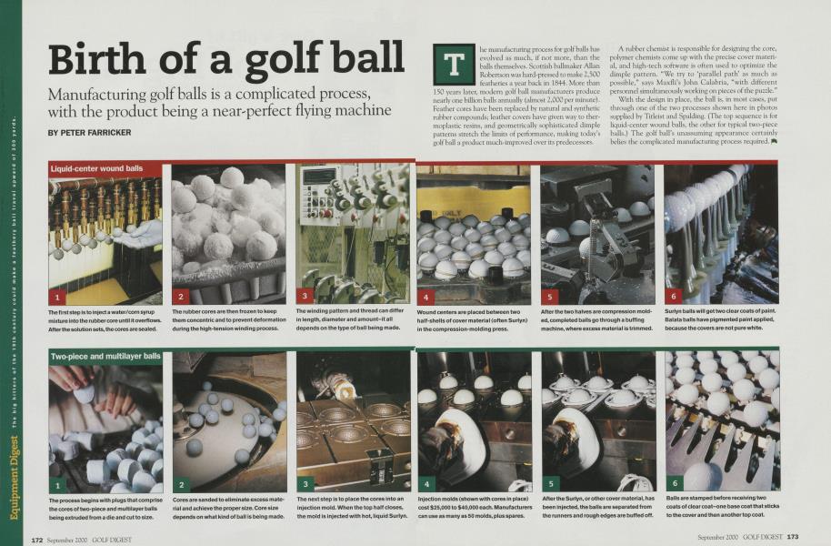 Birth of a golf ball
