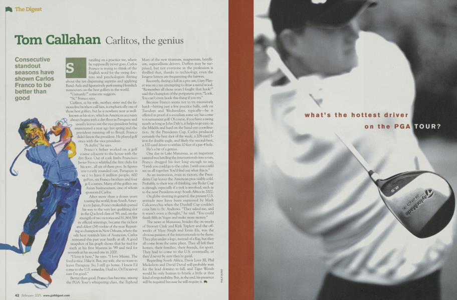 Tom Callahan Carlitos, the genius