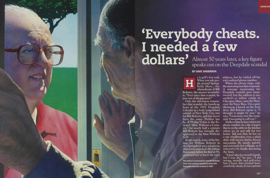 ‘Everybody cheats. I needed a few dollars’