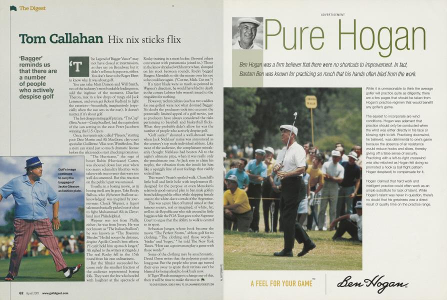 Tom Callahan Hix nix sticks flix