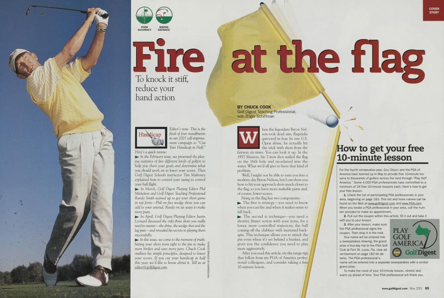 Fire at the flag