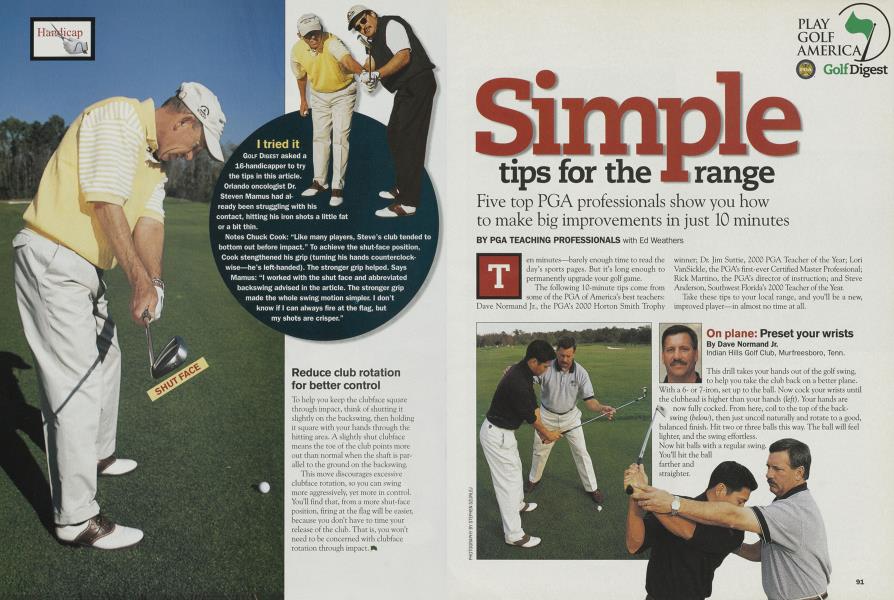 Simple tips for the range