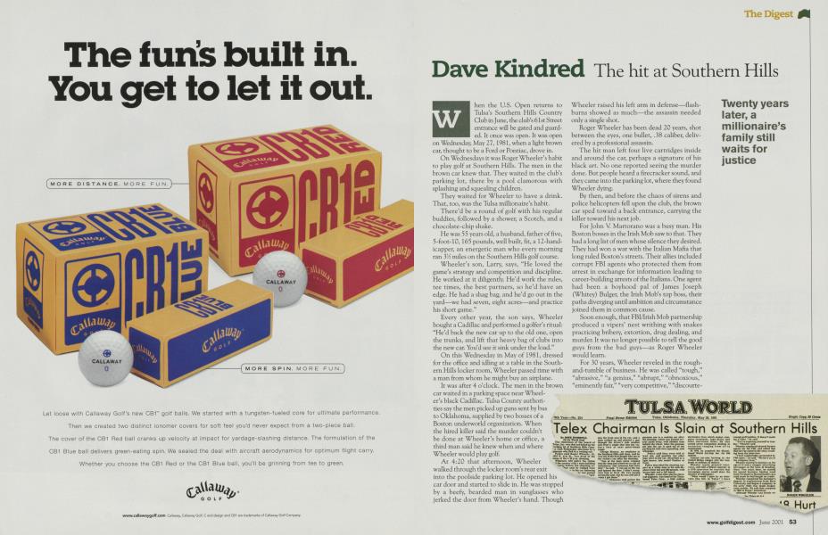 Dave Kindred The hit at Southern Hills
