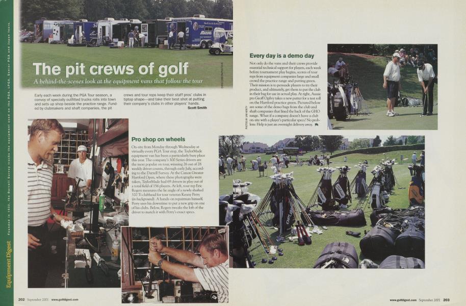 The pit crews of golf