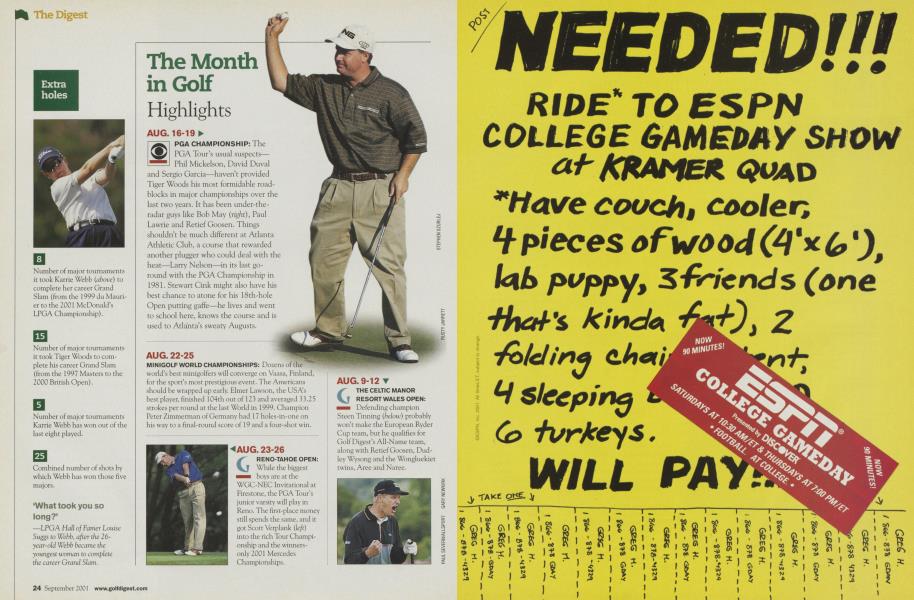 The Month In Golf