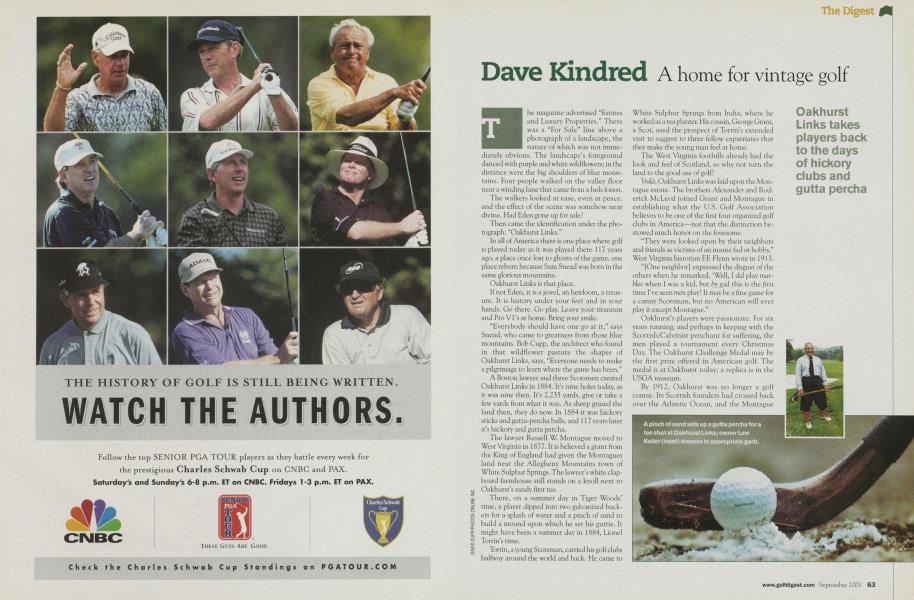 Dave Kindred A home for vintage golf