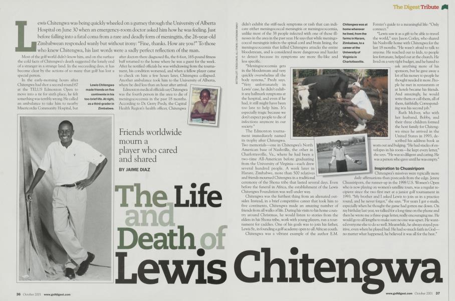 The Life and Death of Lewis Chitengwa