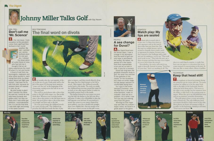 Johnny Miller Talks Golf
