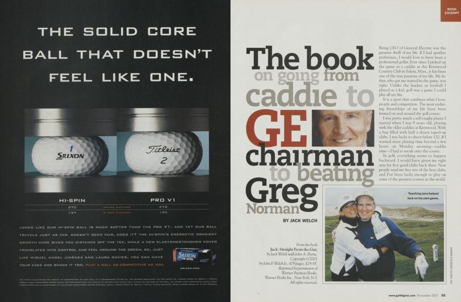 The book on going from caddie to GE chairman to beating Greg Norman
