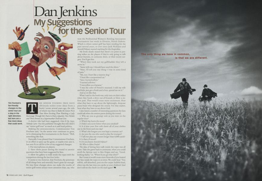 My Suggestions for the Senior Tour