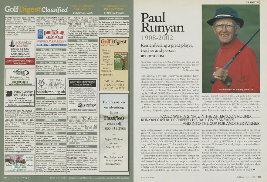 Paul Runyan 1908-2002