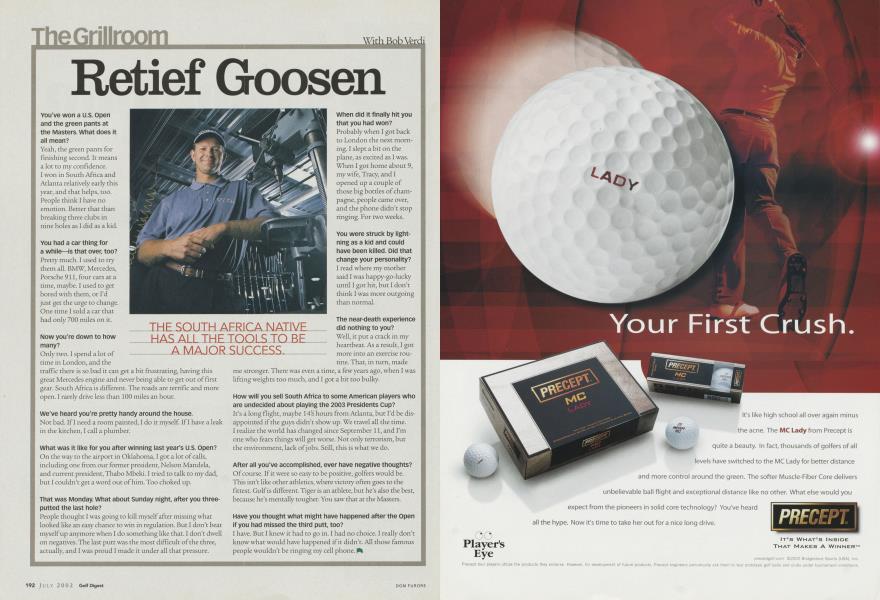 The Grillroom: Retief Goosen