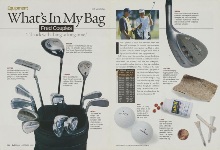 What’s In My Bag: Fred Couples
