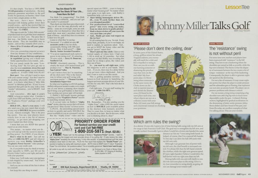 Johnny Miller Talks Golf