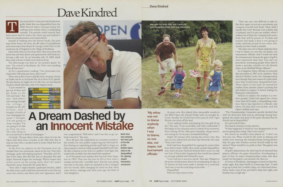 A Dream Dashed by an Innocent Mistake