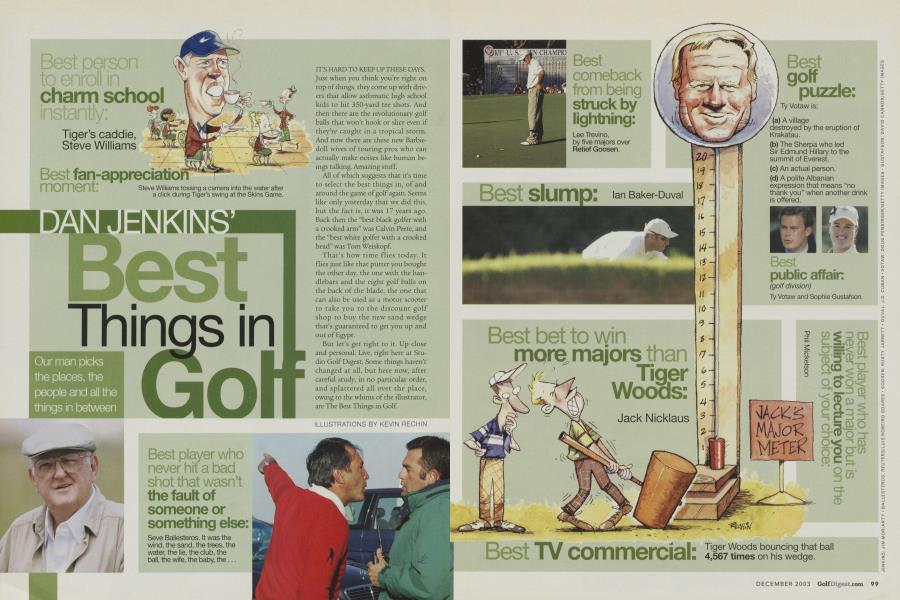 DAN JENKINS' Best Things in Golf