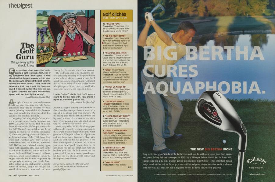 The Golf Guru | Golf Digest | MAY 2004