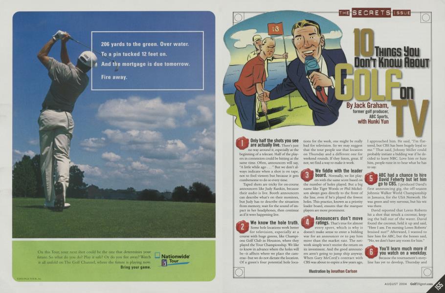 10 THINGS YOU DON'T KNOW ABOUT GOLF ON TV