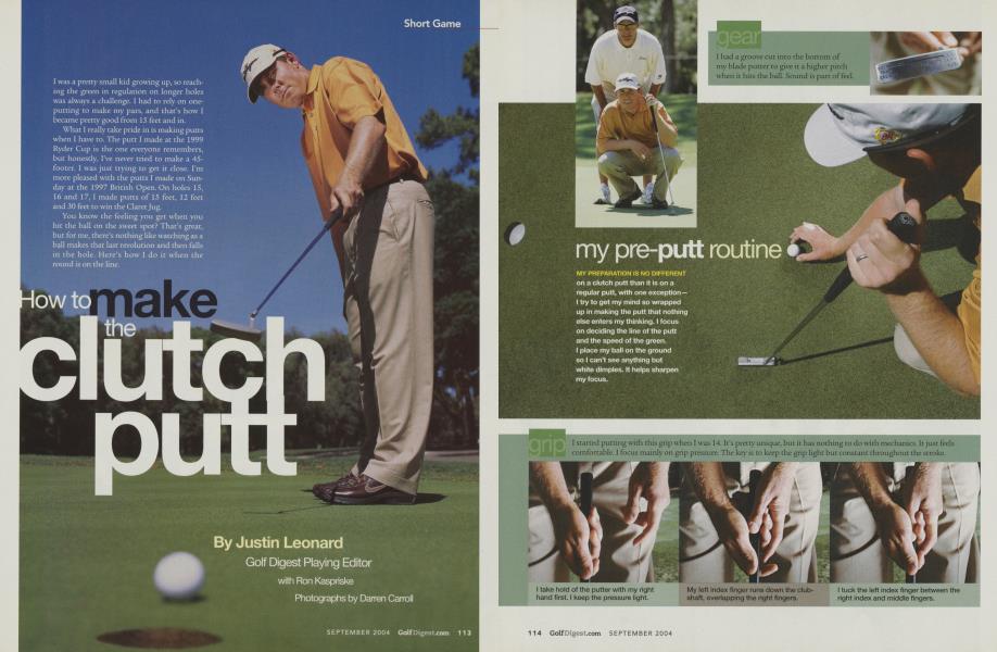 How to make the clutch putt