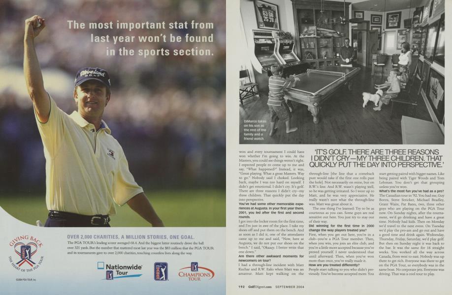 ‘IT'S GOLF THERE ARE THREE REASONS I DIDN'T CRY-MY THREE CHILDREN. THAT QUICKLY PUT THE DAY INTO PERSPECTIVE.’