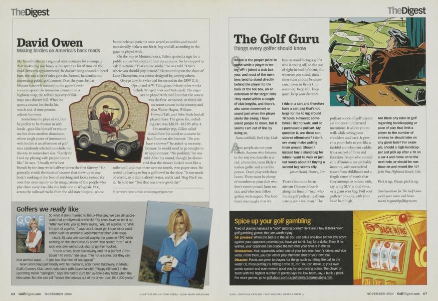 Golfers we really like