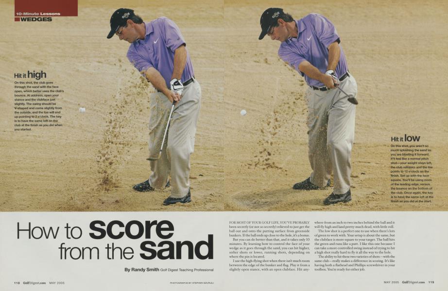 How to score -from the Sand