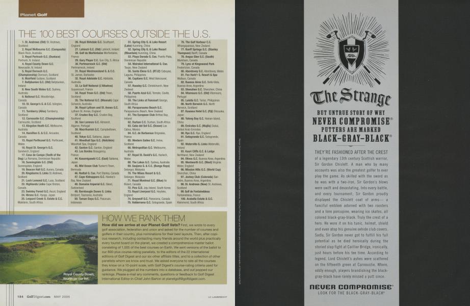 THE 100 BEST COURSES OUTSIDE THE U.S.