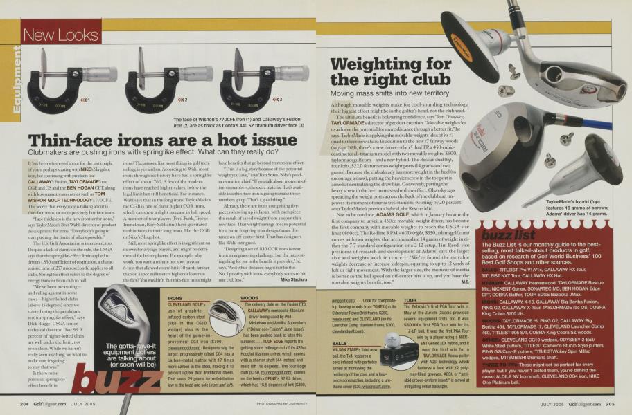 Thin-face irons are a hot issue