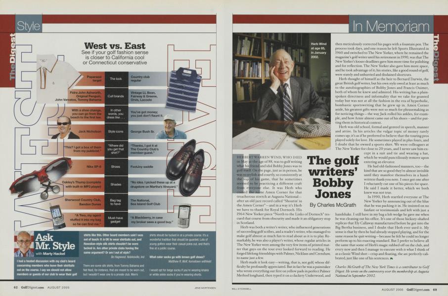 The golf Writers' Bobby Jones