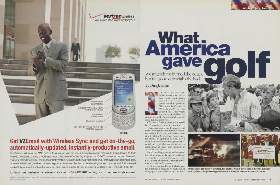 What. America gave golf