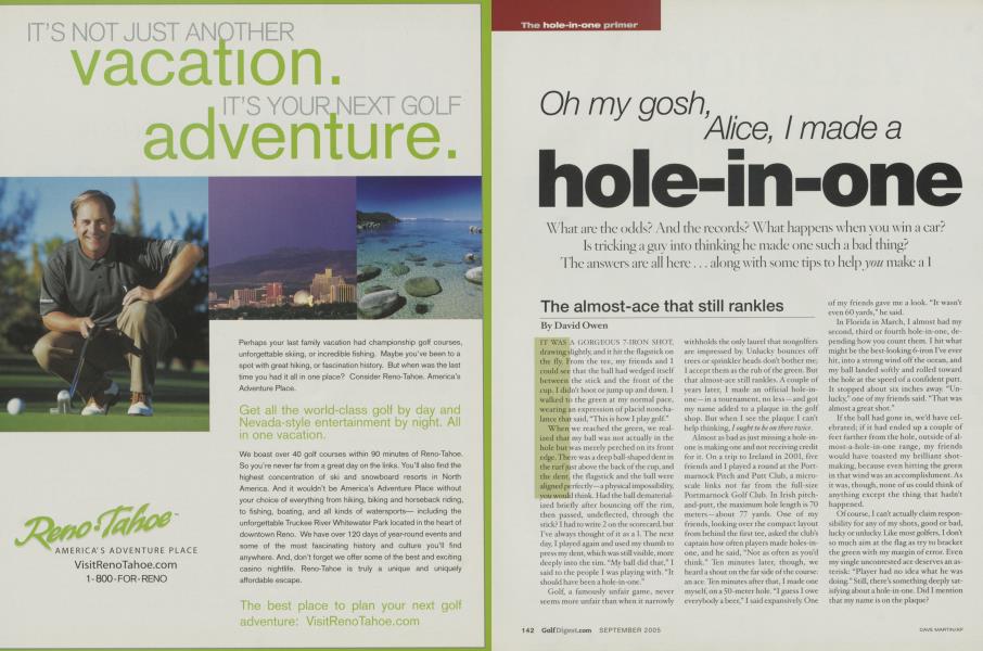 Oh my gosh, Alice, I made a hole-in-one